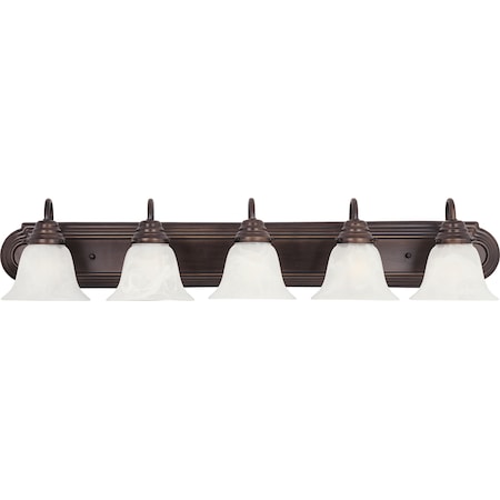 Maxim Lighting Essentials 5-Light 36" Wide Oil Rubbed Bronze Vanity Light 8015MROI